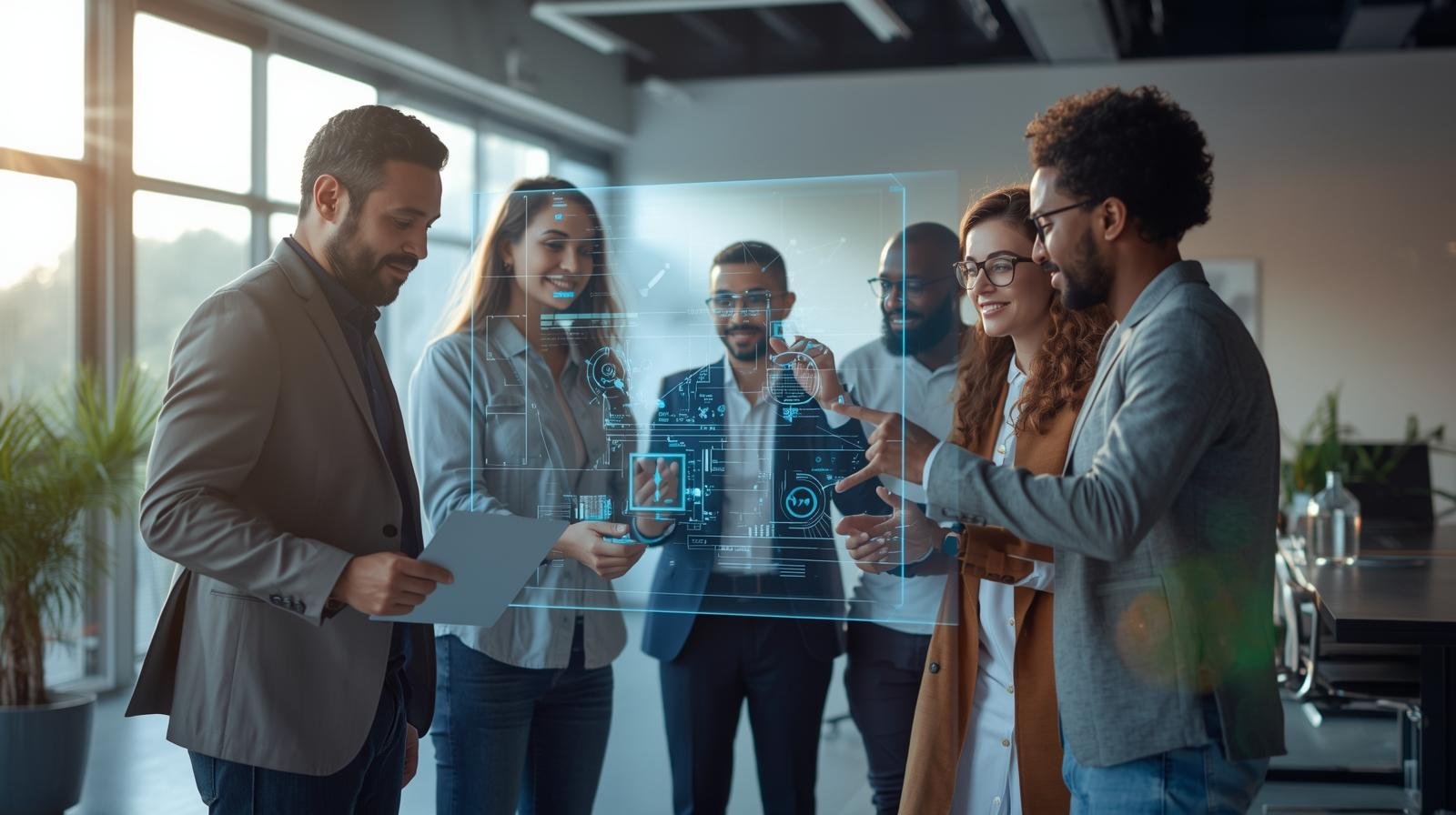 Bitvox Solutions development team working in modern office